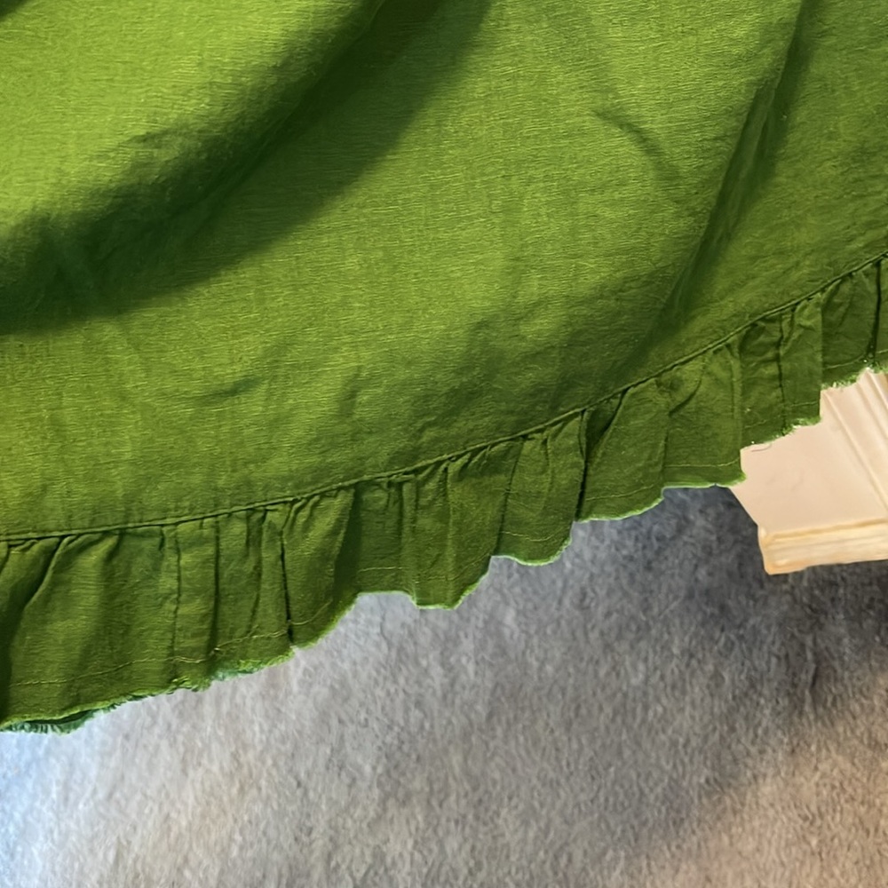 Aerie green linen, baby doll dress. Size Md. - Picture 5 of 5